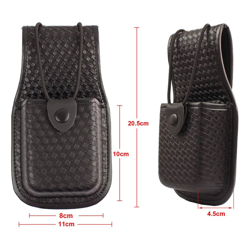 ROCOTACTICAL Basketweave Radio Pouch, Universal Radio Holder Pouch for Law Enforcement Duty Belt - Image 3